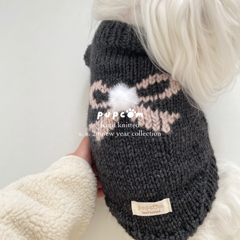 'Pink & Black' Pet Knitwear