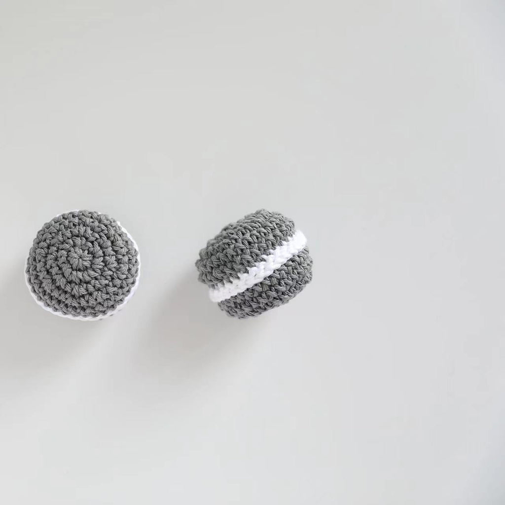 CROCHET MACARON DOG TOY