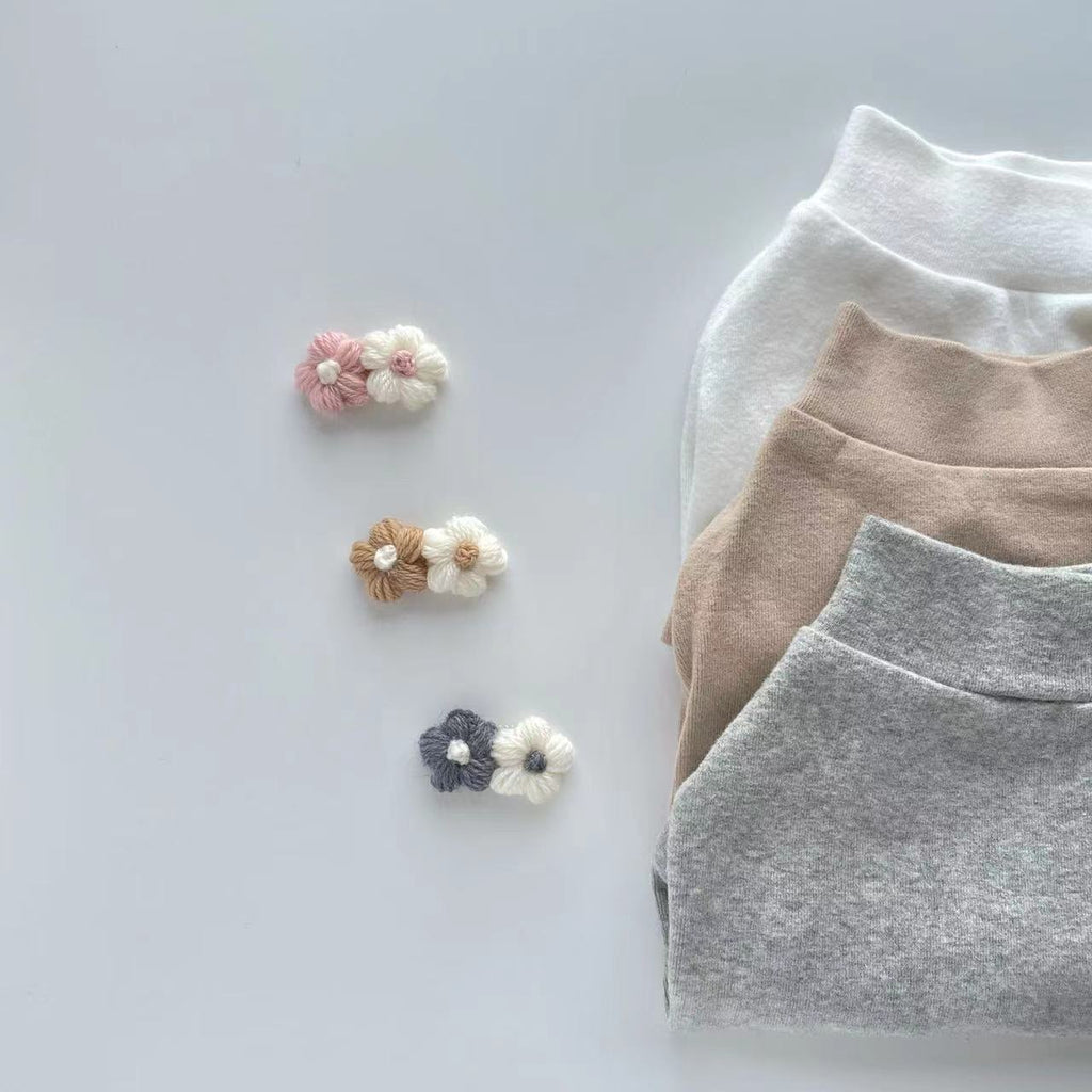 TWO FLOWERS HAIR CLIP