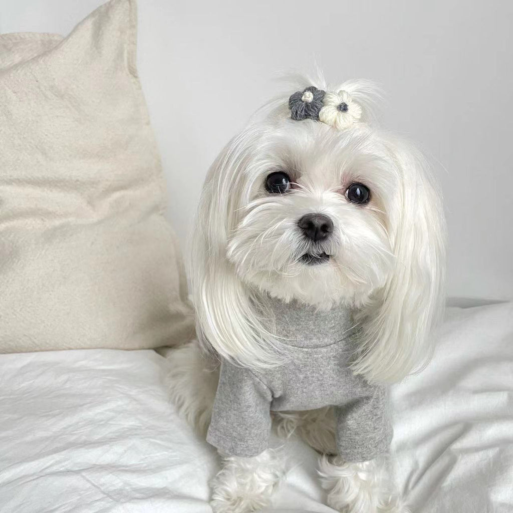 TWO FLOWERS HAIR CLIP