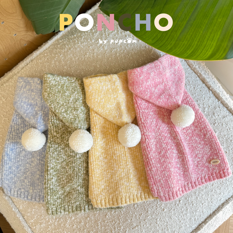 Pupcom Poncho Merino Wool Pet Hoodie