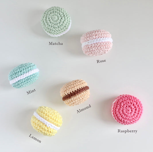 CROCHET MACARON DOG TOY